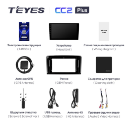 Штатная магнитола Teyes CC2 Plus 3/32 ГБ для Mercedes GL-klasse (X164), ML-klasse (W164) 2005-2012 на Android 10.0