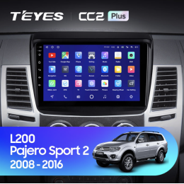 Автомагнитола Teyes CC2 Plus 3/32 ГБ для Mitsubishi Pajero Sport II 2008-2014 на Android 10.0