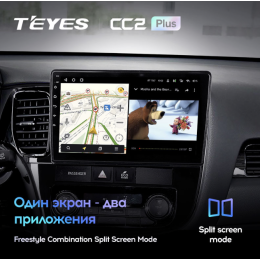Штатная магнитола Teyes CC2 Plus 3/32 ГБ для Mitsubishi Outlander III 2013-2020 на Android 10.0