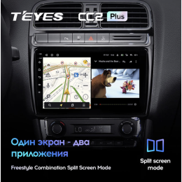 Штатная магнитола Teyes CC2 Plus 3/32 ГБ для Volkswagen Polo 5 2009-2019 на Android 10.0