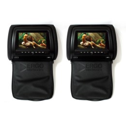 КОМПЛЕКТ ПОДГОЛОВНИКОВ СО ВСТРОЕННЫМ DVD ПЛЕЕРОМ И LCD МОНИТОРОМ 7