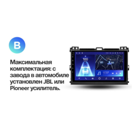 Штатная магнитола Teyes CC2 Plus 3/32 ГБ для Toyota Land Cruiser Prado 120 2002-2009 на Android 10.0