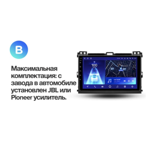 Штатная магнитола Teyes CC2 Plus 3/32 ГБ для Toyota Land Cruiser Prado 120 2002-2009 на Android 10.0