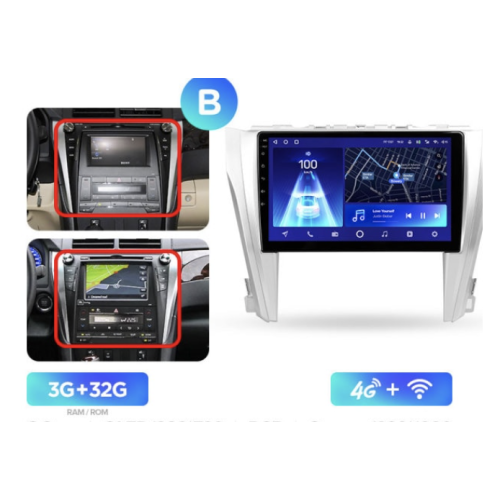 Штатная магнитола Teyes CC2 Plus 3/32 ГБ для Toyota Camry V55 2014-2018 на Android 10.0
