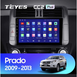 Штатная магнитола Teyes CC2 Plus 3/32 ГБ для Toyota Land Cruiser Prado 150 2009-2013 на Android 10.0