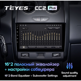 Штатная магнитола Teyes CC2 Plus 3/32 ГБ для Renault Duster 2015-2020 на Android 10.0