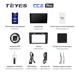 Штатная магнитола Teyes CC2 Plus 3/32 ГБ для Renault Duster 2015-2020 на Android 10.0