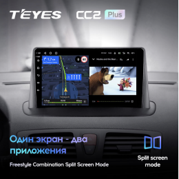 Штатная магнитола Teyes CC2 Plus 3/32 ГБ для Renault Megane III 2009-2016 на Android 10.0