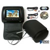 КОМПЛЕКТ ПОДГОЛОВНИКОВ СО ВСТРОЕННЫМ DVD ПЛЕЕРОМ И LCD МОНИТОРОМ 7" (ОБА С DVD) ERGO ER700HD (ЧЁРНЫЙ)