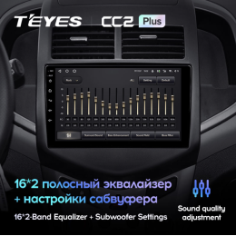 Штатная магнитола Teyes CC2 Plus 3/32 ГБ для Chevrolet Aveo 2011-2020 на Android 10.0