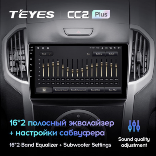Штатная магнитола Teyes CC2 Plus 3/32 ГБ для Chevrolet Trailblazer II 2012-2016 на Android 10.0