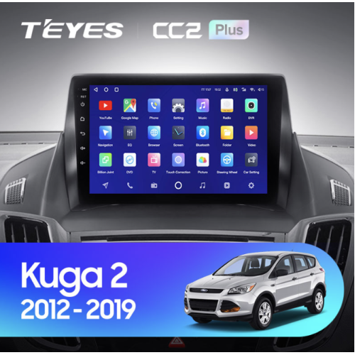 Штатная магнитола Teyes CC2 Plus 3/32 ГБ для Ford Kuga II 2013-2019 на Android 10.0