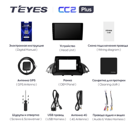 Штатная магнитола Teyes CC2 Plus 3/32 ГБ для Ford Kuga II 2013-2019 на Android 10.0
