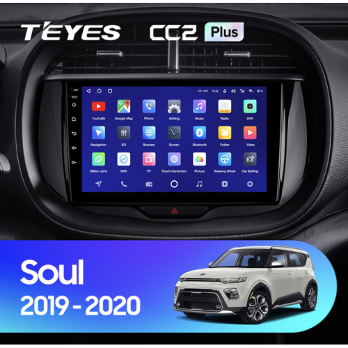 Штатная магнитола Teyes CC2 Plus 3/32 ГБ для Kia Soul III 2019-2024 на Android 10.0