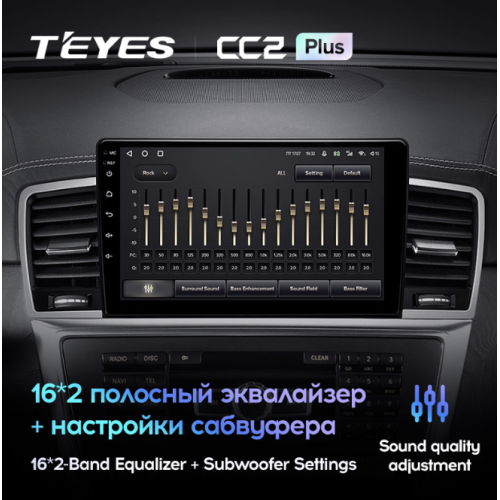 Штатная магнитола Teyes CC2 Plus 3/32 ГБ для Mercedes ML-class (W166) 2011-2015, GL-class (X166) 2012-2016 на Android 10.0