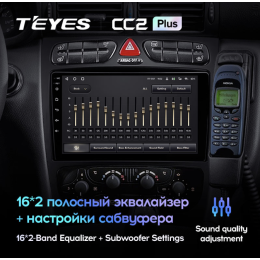 Штатная магнитола Teyes CC2 Plus 3/32 ГБ для Mercedes Benz C-class (W203) 2000-2004 на Android 10.0