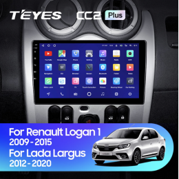 Штатная магнитола Teyes CC2 Plus 3/32 ГБ для Renault Logan, Sandero 2009-2013 на Android 10.0