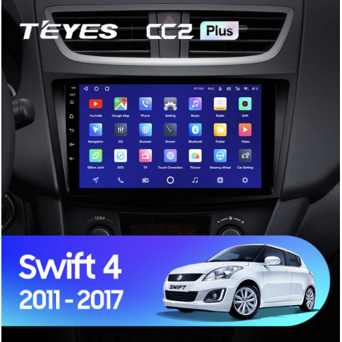 Штатная магнитола Teyes CC2 Plus 3/32 ГБ для Suzuki Swift IV 2011-2017 на Android 10.0