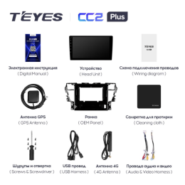 Штатная магнитола Teyes CC2 Plus 3/32 ГБ для Toyota Alphard III 2015-2020 на Android 10.0
