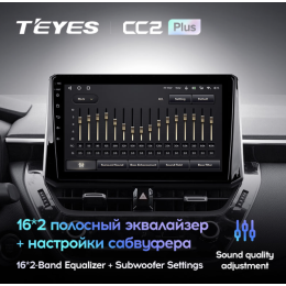 Штатная магнитола Teyes CC2 Plus 3/32 ГБ для Toyota Corolla XII 2019-2025 на Android 10.0