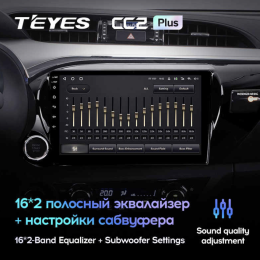 Штатная магнитола Teyes CC2 Plus 3/32 ГБ для Toyota Hilux 2015-2020 на Android 10.0