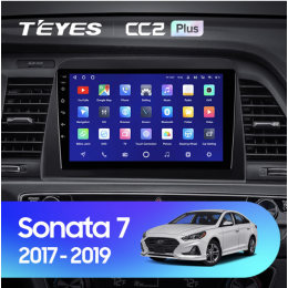 Штатная магнитола Teyes CC2 Plus 6/128 ГБ для Hyundai Sonata VII (LF) 2017-2019 на Android 10.0