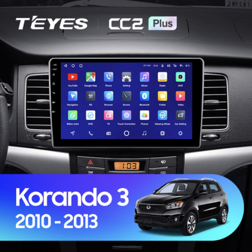 Штатная магнитола Teyes CC2 Plus 6/128 ГБ для SsangYong Actyon, Korando 2010-2013 на Android 10.0