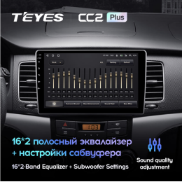 Штатная магнитола Teyes CC2 Plus 6/128 ГБ для SsangYong Actyon, Korando 2010-2013 на Android 10.0
