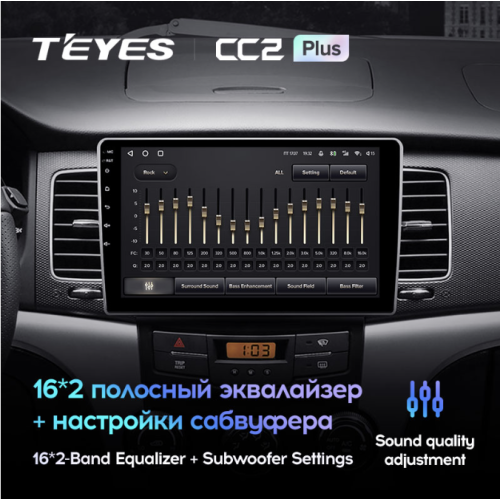 Штатная магнитола Teyes CC2 Plus 6/128 ГБ для SsangYong Actyon, Korando 2010-2013 на Android 10.0