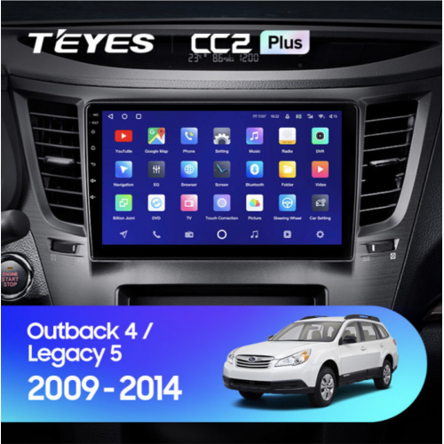 Штатная автомагнитола Teyes CC2 Plus 6/128 ГБ для Subaru Legacy V, Outback IV 2009-2014 на Android 10.0