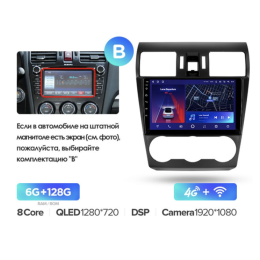 Штатная магнитола Teyes CC2 Plus 6/128 ГБ для Subaru Forester IV 2013-2014, Impreza IV 2012-2017 на Android 10.0
