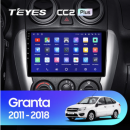 Штатная магнитола Teyes CC2 Plus 6/128 ГБ для Lada Granta I 2011-2018 Тип-B на Android 10.0