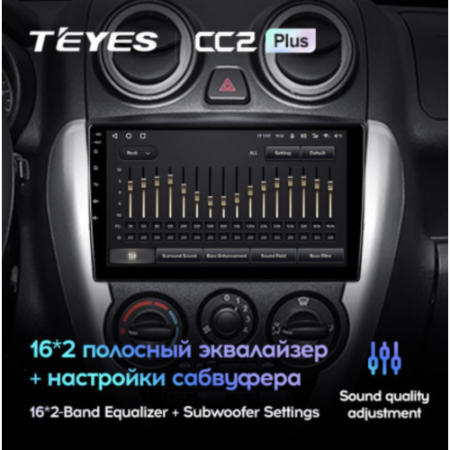 Штатная магнитола Teyes CC2 Plus 6/128 ГБ для Lada Granta I 2011-2018 Тип-B на Android 10.0