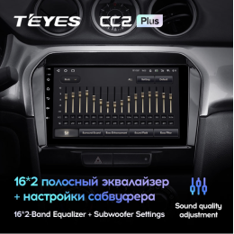 Штатная магнитола Teyes CC2 Plus 6/128 ГБ для Suzuki Vitara IV 2014-2024 на Android 10.0