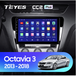 Штатная магнитола Teyes CC2 Plus 6/128 ГБ для Skoda Octavia III (A7) 2013-2018 на Android 10.0