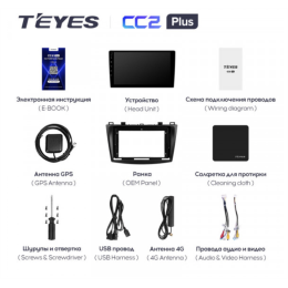 Штатная магнитола Teyes CC2 Plus 6/128 ГБ для Mazda 3 (BL) 2009-2013 на Android 10.0