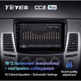 Автомагнитола Teyes CC2 Plus 6/128 ГБ для Mitsubishi Pajero Sport II 2008-2014 на Android 10.0