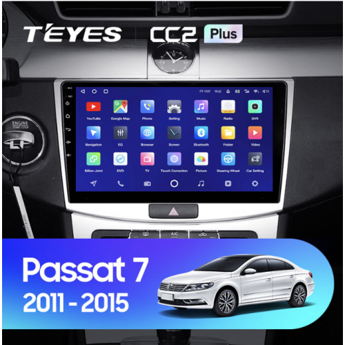 Штатная магнитола Teyes CC2 Plus 6/128 ГБ для Volkswagen Passat CC, B6, B7 2005-2017 на Android 10.0