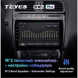 Штатная магнитола Teyes CC2 Plus 6/128 ГБ для Volkswagen Polo 5 2009-2019 на Android 10.0