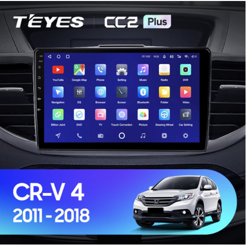 Штатная магнитола Teyes CC2 Plus 6/128 ГБ для Honda CR-V IV 2012-2016 на Android 10.0