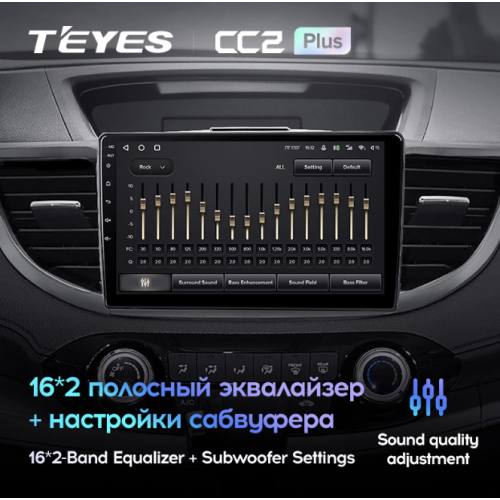Штатная магнитола Teyes CC2 Plus 6/128 ГБ для Honda CR-V IV 2012-2016 на Android 10.0