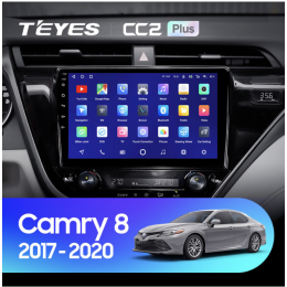 Штатная магнитола Teyes CC2 Plus 6/128 ГБ для Toyota Camry V70 2018-2021 на Android 10.0