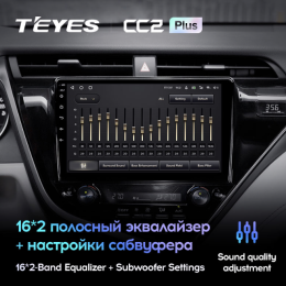 Штатная магнитола Teyes CC2 Plus 6/128 ГБ для Toyota Camry V70 2018-2021 на Android 10.0