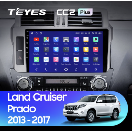 Штатная магнитола Teyes CC2 Plus 6/128 ГБ для Toyota Land Cruiser Prado 150 2013-2017 на Android 10.0