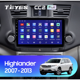 Штатная магнитола Teyes CC2 Plus 6/128 ГБ для Toyota Highlander (U40) 2007-2013 на Android 10.0