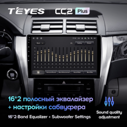 Штатная магнитола Teyes CC2 Plus 6/128 ГБ для Toyota Camry V50 2011-2014 на Android 10.0
