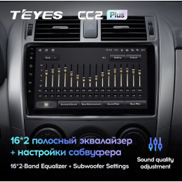 Штатная магнитола Teyes CC2 Plus 6/128 ГБ для Toyota Corolla X (E140, E150) 2006-2013 на Android 10.0