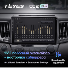 Штатная магнитола Teyes CC2 Plus 6/128 ГБ для Toyota RAV4 (CA40) 2013-2019 на Android 10.0