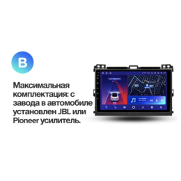 Штатная магнитола Teyes CC2 Plus 6/128 ГБ для Toyota Land Cruiser Prado 120 2002-2009 на Android 10.0