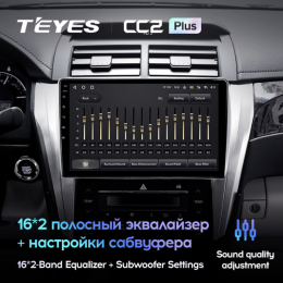 Штатная магнитола Teyes CC2 Plus 6/128 ГБ для Toyota Camry V55 2014-2018 на Android 10.0
